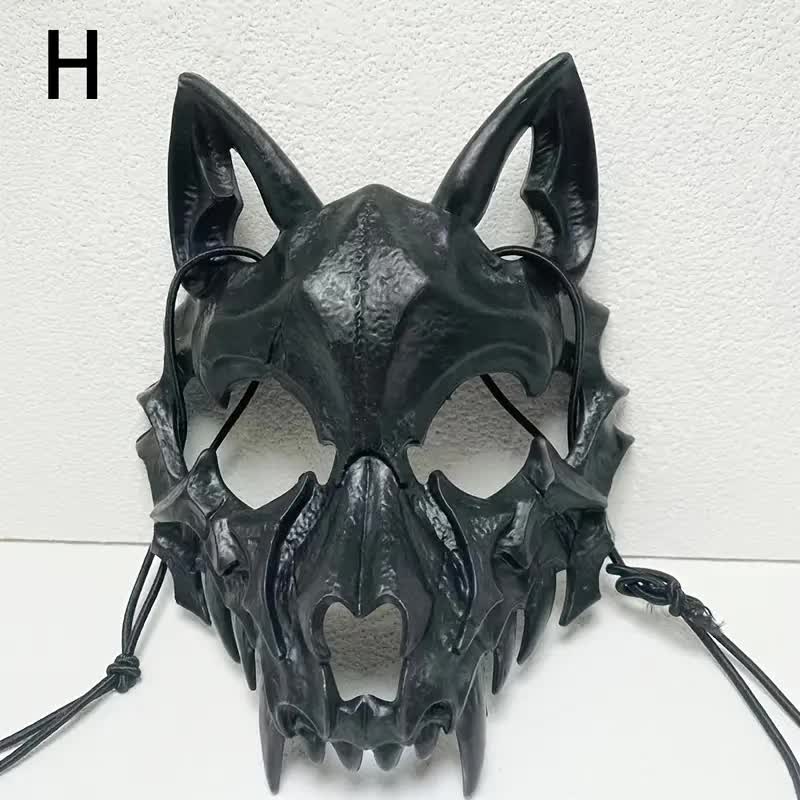 Wolfsschädel Maske für Halloween