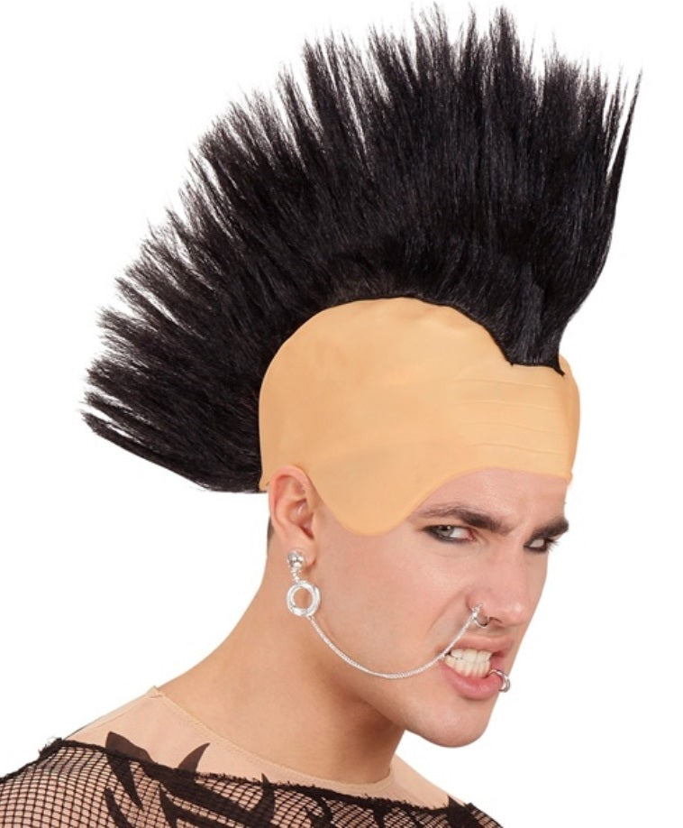 Irokesen Glatze – Punk Perücke