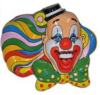 Clown Deko – Fasnacht Fensterdekoration