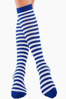 Kniesocken gestreift – Rabe Socke