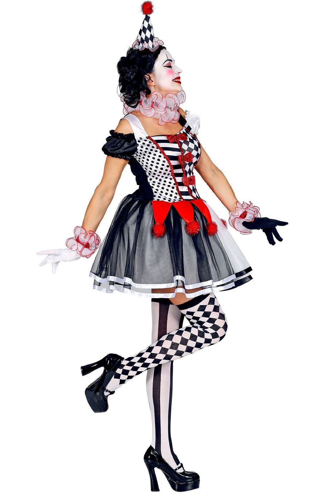 Harlekin Kostüm Deluxe – Pantomime Lady