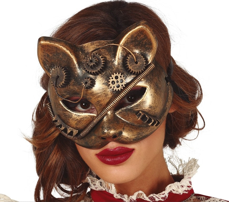 Steampunk Katzenmaske