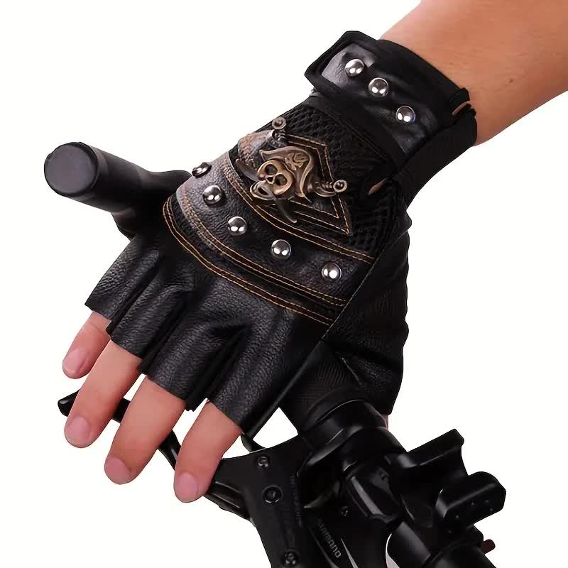 Rocker Handschuhe – Steampunk Nieten