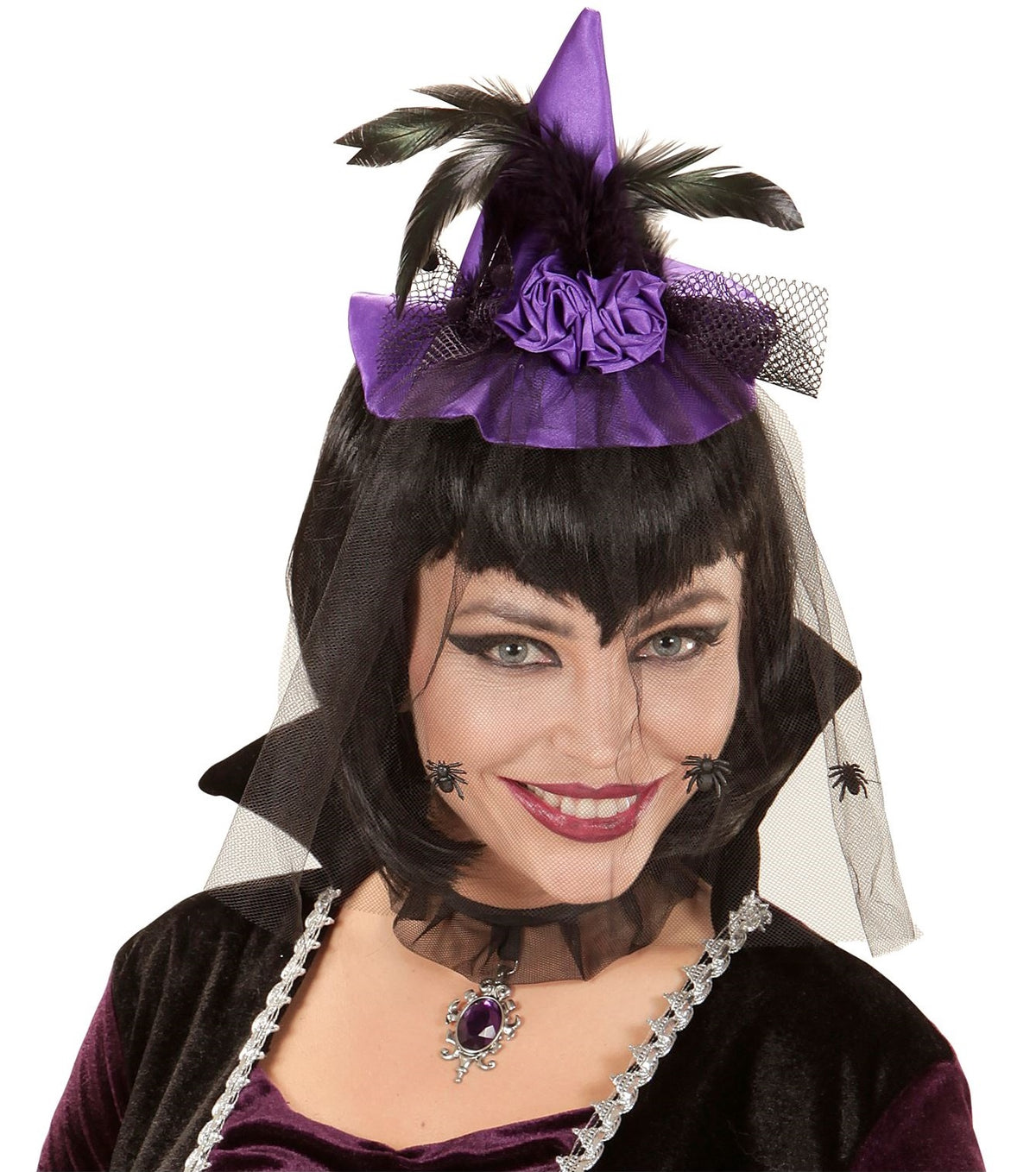 Hexenhut Haarschmuck – Halloween Fascinator