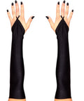 1920er Handschuhe – fingerlose Satinhandschuhe