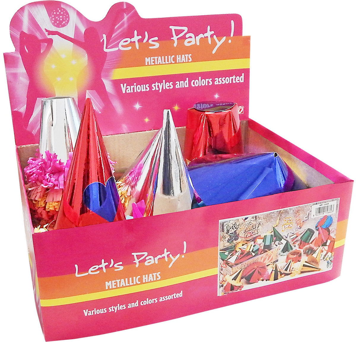 Partyhüte – 72 Stück Dekorationshüte