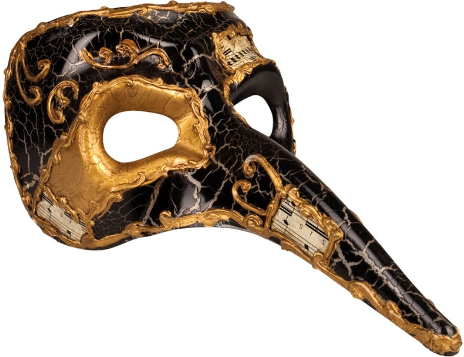 Venezianische Vogelmaske mit langem Schnabel
