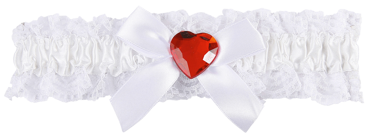 Strumpfband mit Spitze und Herz – Burlesque & JGA